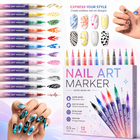 3D Nail Art Pens Set – 12 Colors for DIY Nail Design