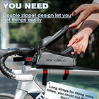 ROCKBROS Bike/Bicycle Phone Front Frame Bag, Waterproof, Tube Cycling Pouch
