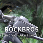 ROCKBROS Bike/Bicycle Phone Front Frame Bag, Waterproof, Tube Cycling Pouch