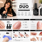 Beetles No Wipe Gel Top Coat & Base Coat Set 15ml (2 Pack) – Long Lasting Shine Finish