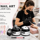 Supwee 3D Nail Art Gel Clear & White Solid Builder Gel for Nail Sculpting DIY Manicure