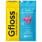 Gfloss Hands-Free Dental Floss - 40 Count - Easy to Use & Discreet Flossers for Adults | Travel Floss | Thin Soft Floss | Unwaxed Unflavored | PFAS-Free Oral Care