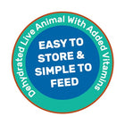 Hikari Bio-Pure Freeze Dried Blood Worms for Pets, 0.42-Ounce