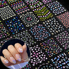 SPLOCUDU 30 Sheets 3D Nail Art Stickers – Colorful Daisy, Floral & Heart Self-Adhesive Decals