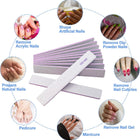 12 Pack Nail Files 100/180 Grit Double-Sided Emery Boards for Natural & Acrylic Nails