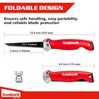 Goldblatt Folding Drywall Saw, 5-Inch Jab Saw for Wallboard, Plywood & PVC