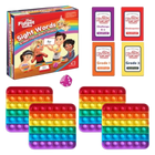 The Fidget Game Sight Words Game, Reading Flashcards and Pop Fidget Toys
