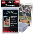 Ultra Pro Premium Clear Card Sleeves, 2.5" x 3.5", 100 Pack