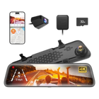 WOLFBOX G840S 12" 4K Mirror Dash Cam Backup Camera with 32GB Card and GPS
