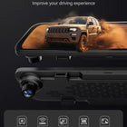 WOLFBOX G840S 12" 4K Mirror Dash Cam Backup Camera with 32GB Card and GPS